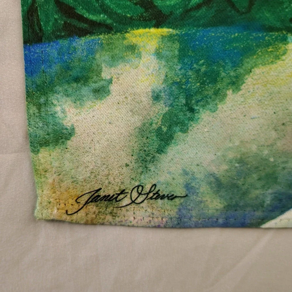 Carson Janet Stever Christmas Garden Flag Bunny Star Do You See What I See 12x18